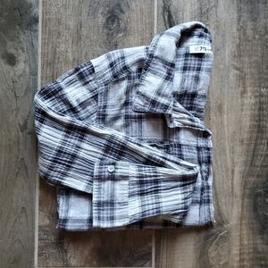 Michael Stars Plaid Button Down Shirt